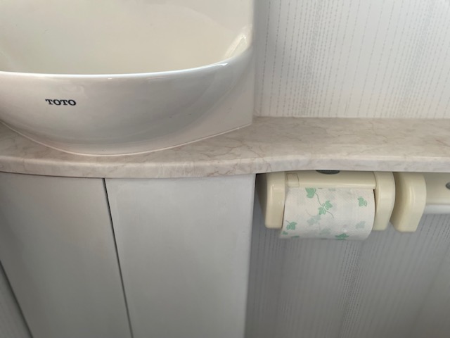トイレカウンター　リペア